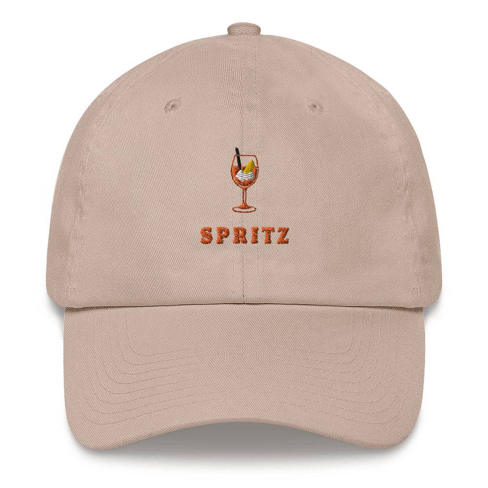 Cappellino dad hat Spritz ricamato in cotone