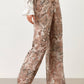 Pantaloni lunghi animalier comodi da donna