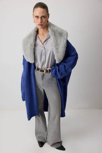 Cardigan oversize in maglia con tasche