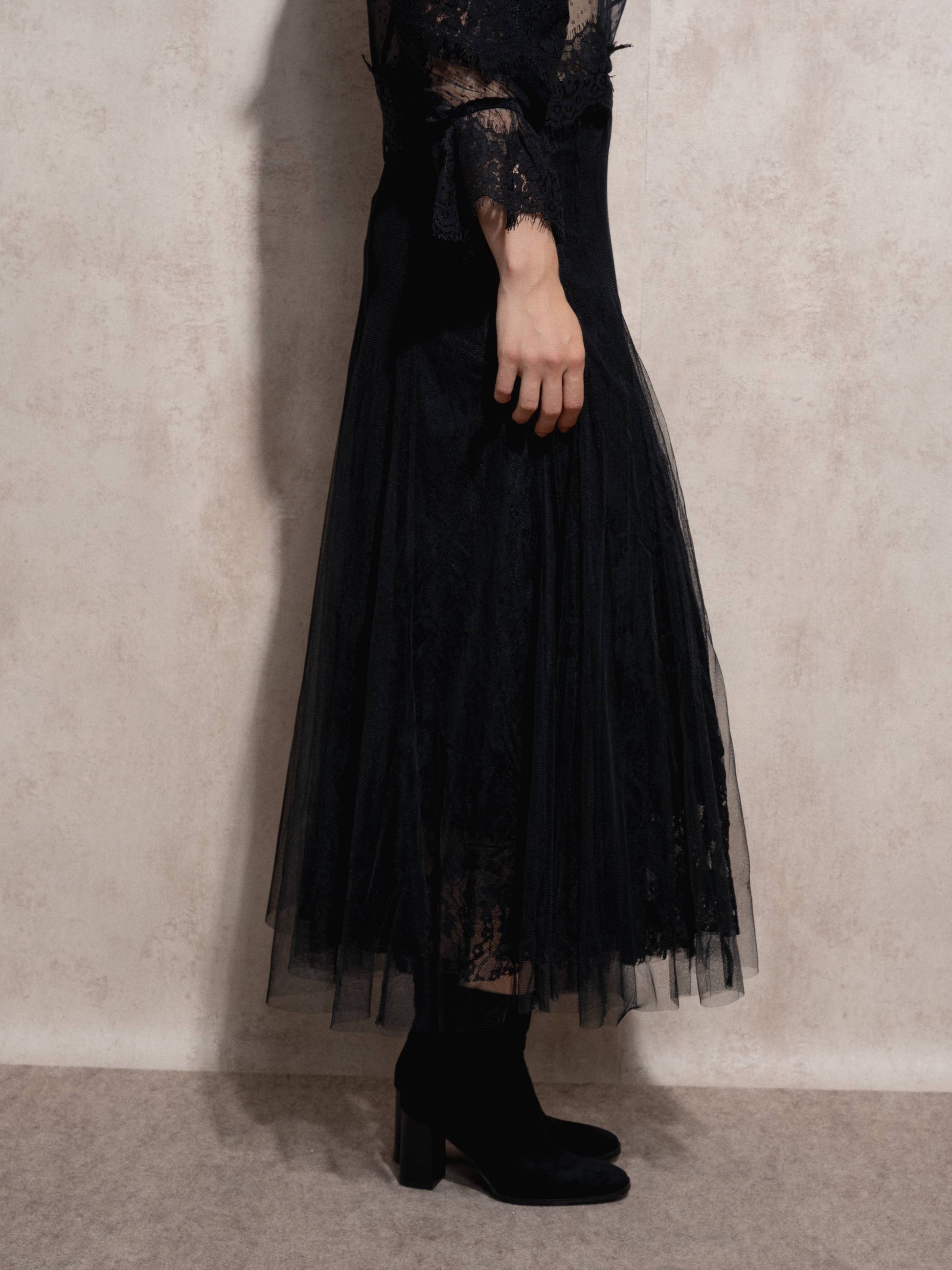 Gonna midi in tulle elegante