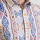 Camicia comfort a fantasia geometrica da uomo