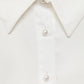 Camicia in raso con bottoni perla