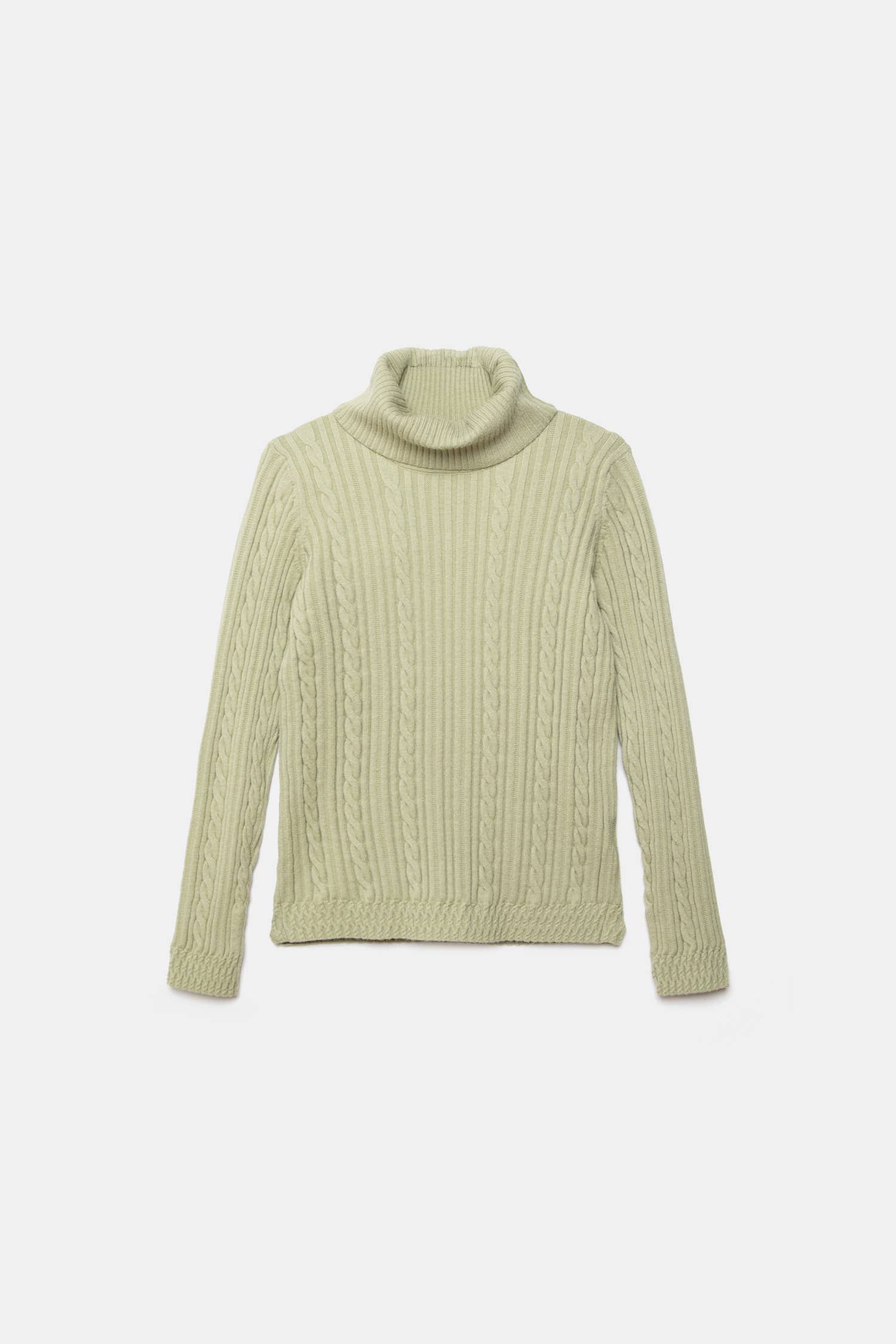 Maglione dolcevita a maglia strutturata