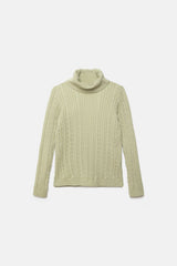 Maglione dolcevita a maglia strutturata