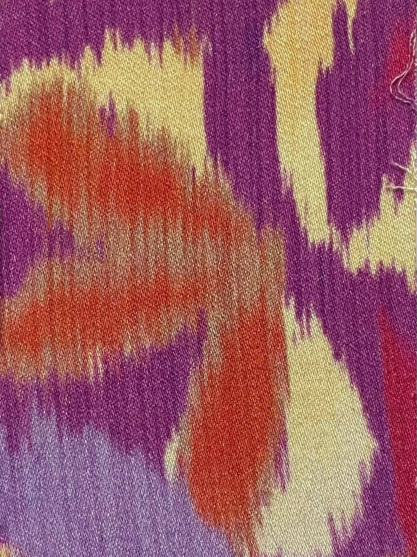 Top smanicato stampato in maglia fredda