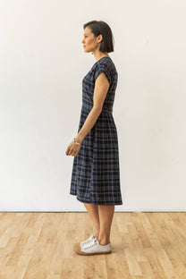 Abito midi Ira in tweed spigato crepuscolo