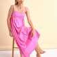 Abito midi in cotone stretch