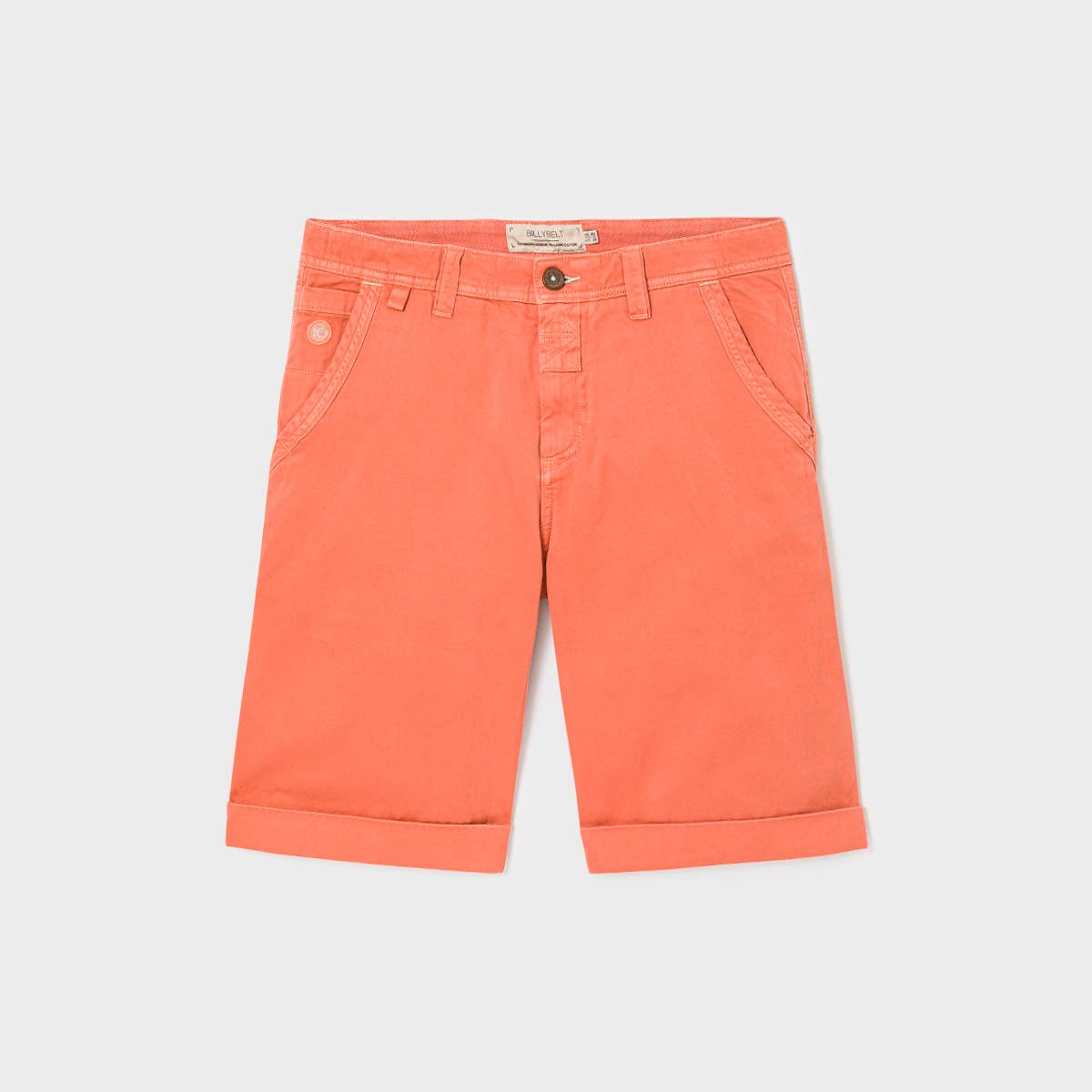 Bermuda in cotone biologico arancione