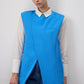 Gilet sartoriale doppiopetto in misto lino