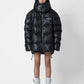 Bomber oversize con stampa text