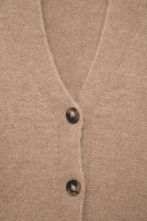 Cardigan in maglia con scollo a V