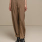 Pantaloni sartoriali donna a vita alta con pieghe