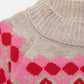 Maglione jacquard a girocollo con maniche raglan