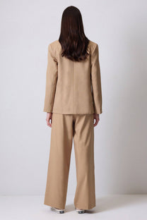 Blazer doppiopetto cammello relaxed fit