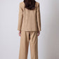 Blazer doppiopetto imbottito cammello