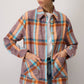 Giacca overshirt a quadri multicolor