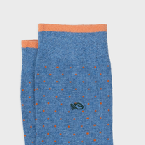 Calzini Square Jeans in cotone pettinato a pois