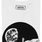 T-shirt Stuck con stampa Space bianca e nera
