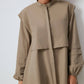 Camicia oversize con laccetto laterale