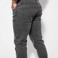 Jeans elasticizzati grigio scuro da uomo