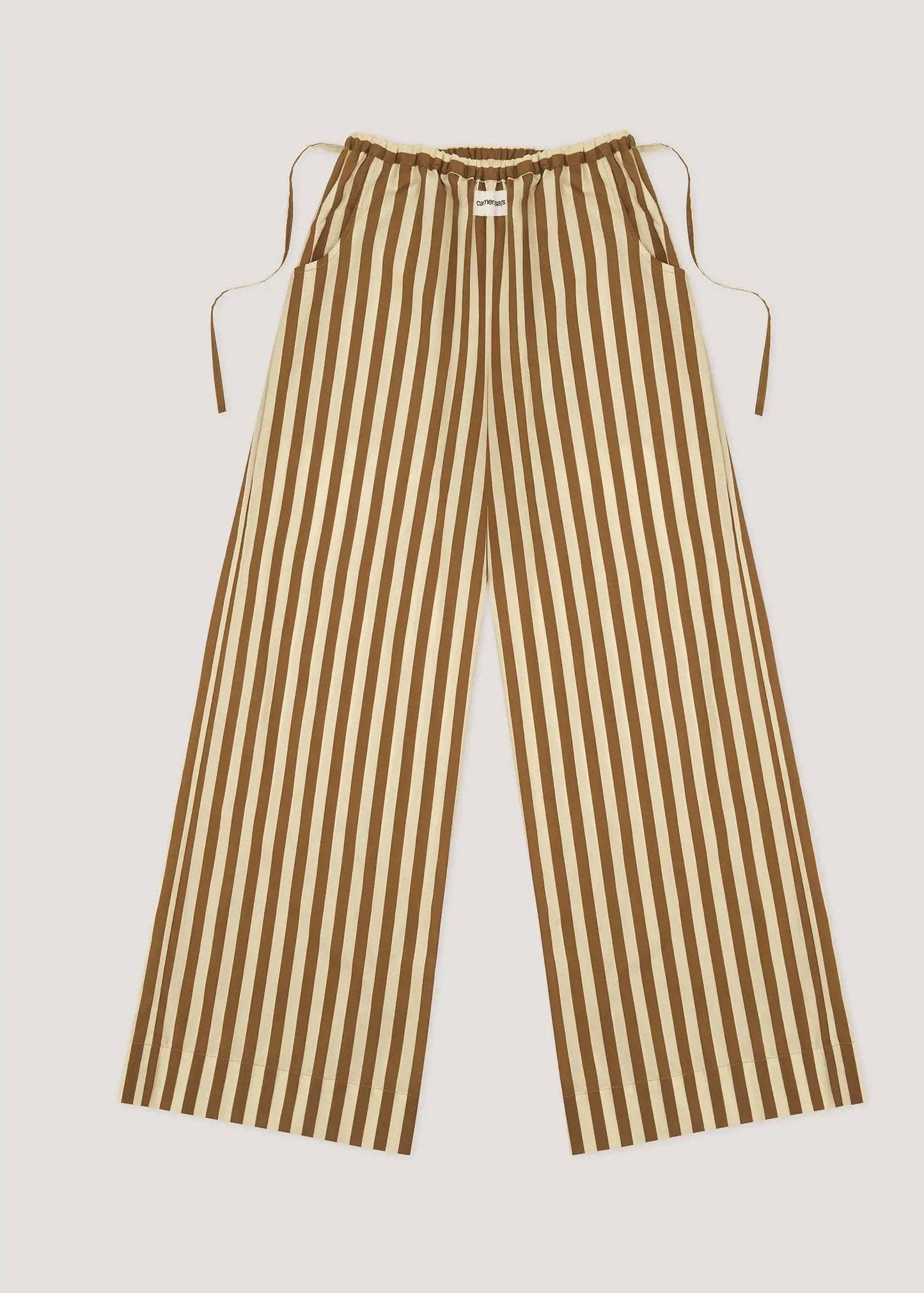 Pantaloni a righe a gamba larga