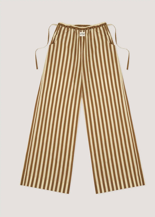 Pantaloni a righe a gamba larga