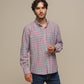 Camicia uomo a quadri in cotone misto