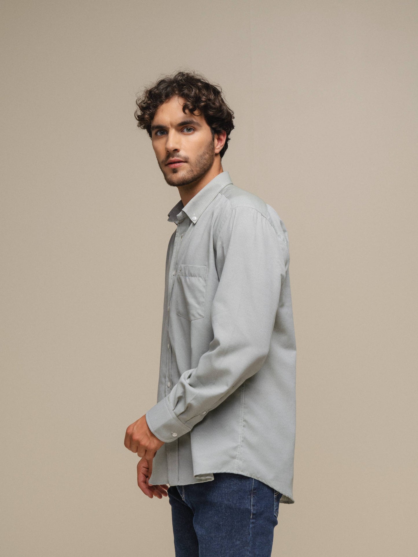 Camicia uomo classica in cotone e poliestere
