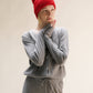 Tuta in misto cashmere con scollo a V