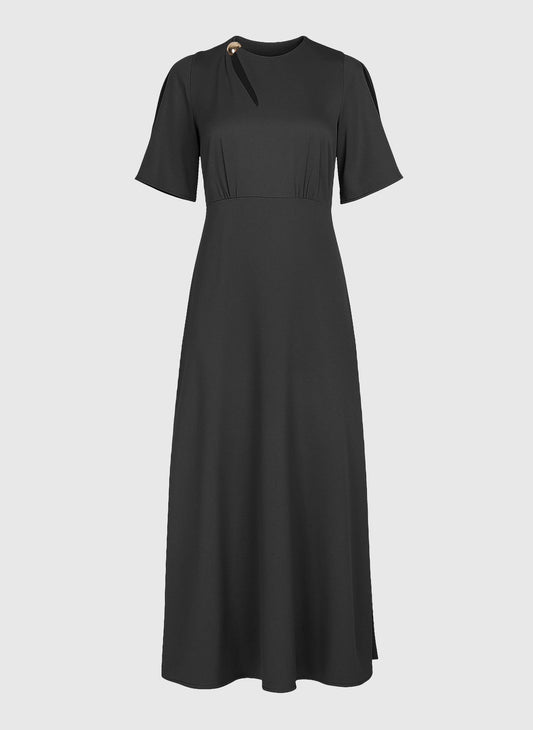 Abito midi Maelsa color carbone