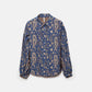 Camicia stampata a maniche lunghe stile balloon