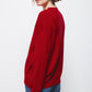 Maglione in maglia a girocollo a costine