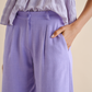 Bermuda culotte in misto lino