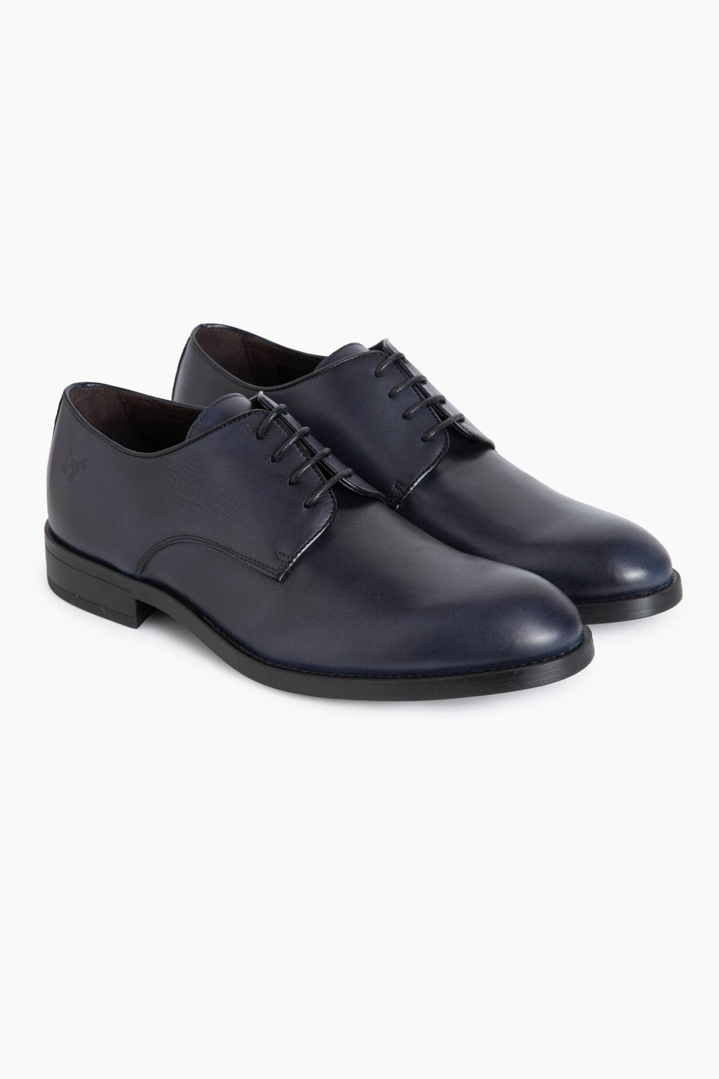 Scarpe Oxford in pelle blu navy