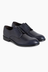 Scarpe Oxford in pelle blu navy