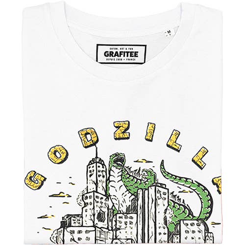 T-shirt Godzilla con grafica Kaiju giapponese