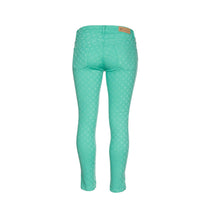 Pantaloni skinny jacquard in cotone stretch