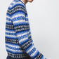 Maglione jacquard girocollo a maniche lunghe