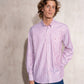 Camicia uomo a righe in cotone con colletto button-down