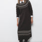 Abito in maglia jacquard