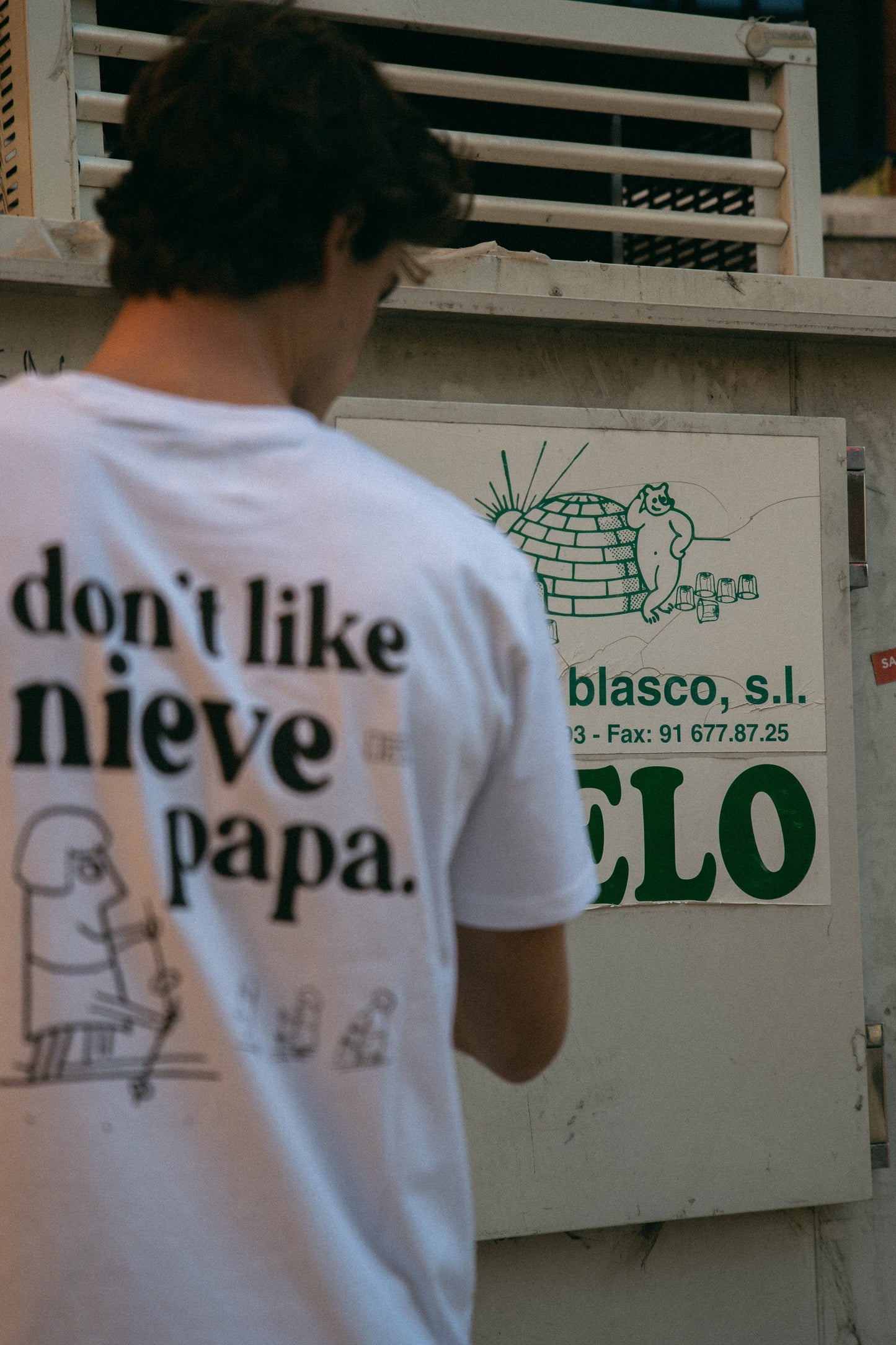 T-shirt Snow Pope in cotone biologico
