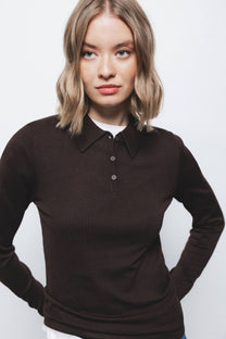 Polo basic a maniche lunghe