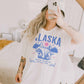 T-shirt oversize grafica Alaska