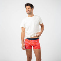 Boxer in cotone biologico con stampa cuori Valentin