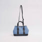 Borsa a mano effetto denim con tracolla