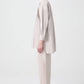 Camicia oversize a costine color pietra