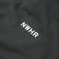 Felpa hoodie nera effetto vissuto oversize