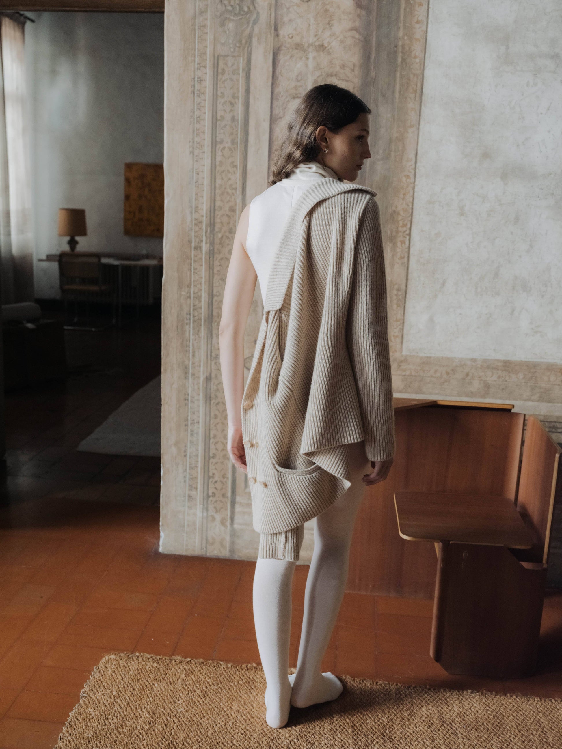 Giacca doppiopetto Bar in puro cashmere
