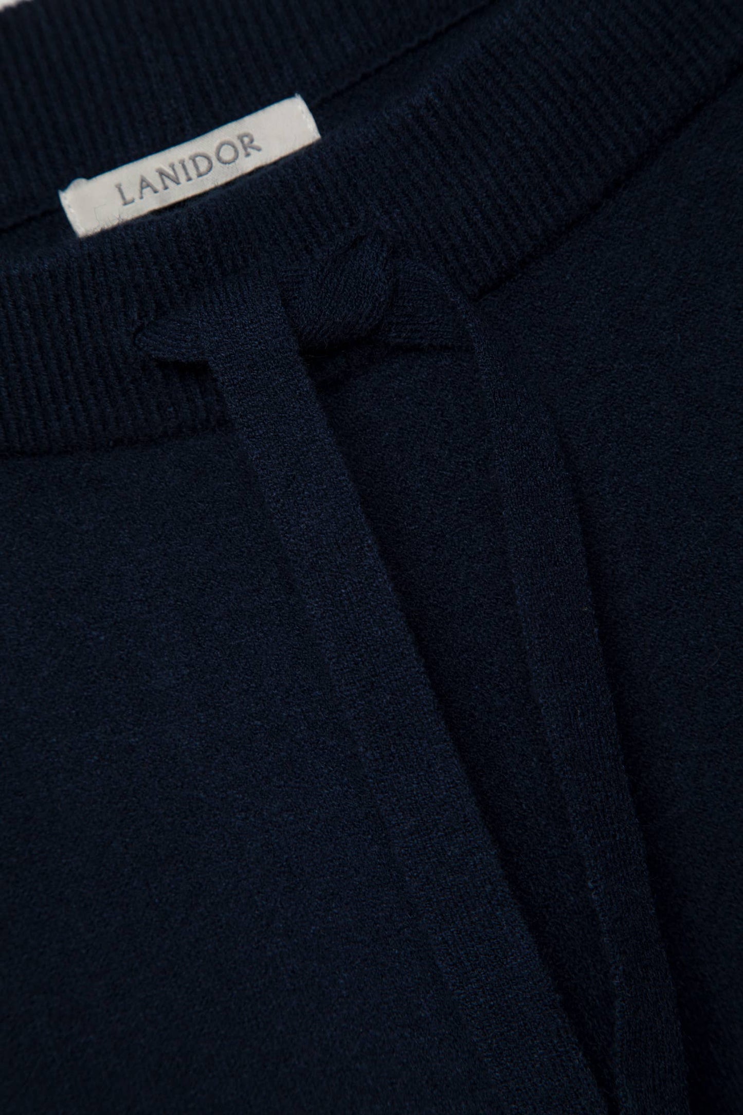 Pantaloni in maglia liscia con coulisse