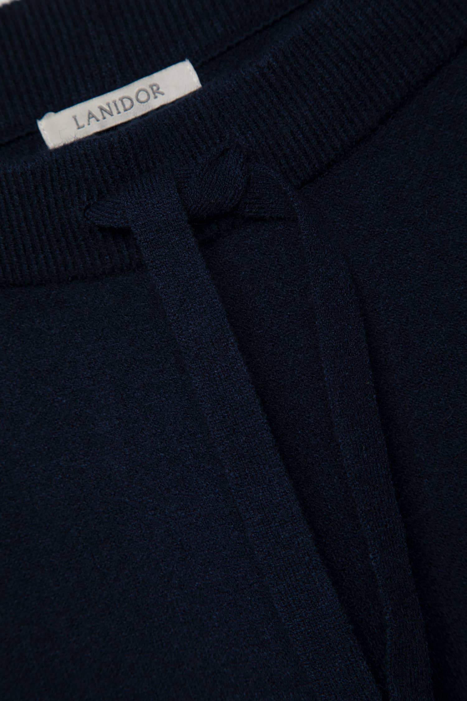 Pantaloni in maglia liscia con coulisse